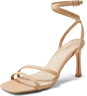 Arromic Strappy Heels for Women Open Toe High Heels Stiletto Ankle Strap Heeled Sandals for Women Date Dress Wedding Sexy