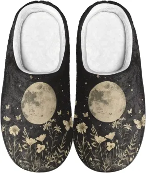 Fuzzy Slippers for Women Everyday Holiday Party Wear Warm Soft Anti-Slip