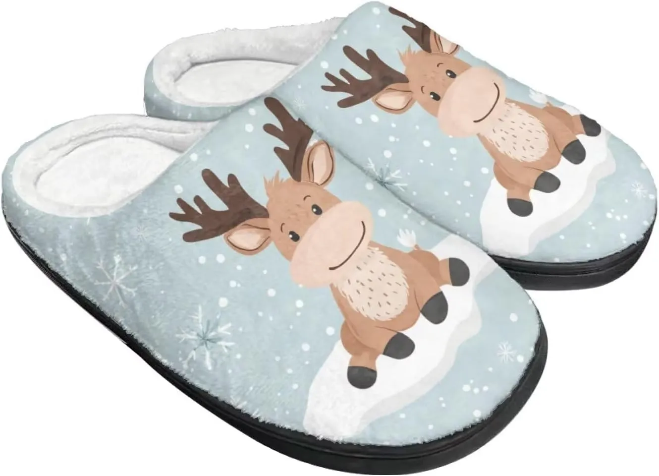 Fuzzy Slippers for Women Everyday Holiday Party Wear Warm Soft Anti-Slip