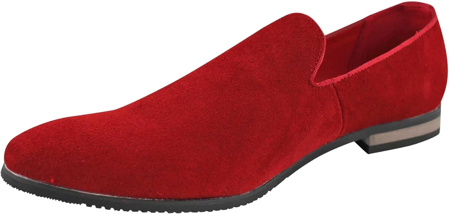 Genuine Suede Men's Dress Slip On Loafers