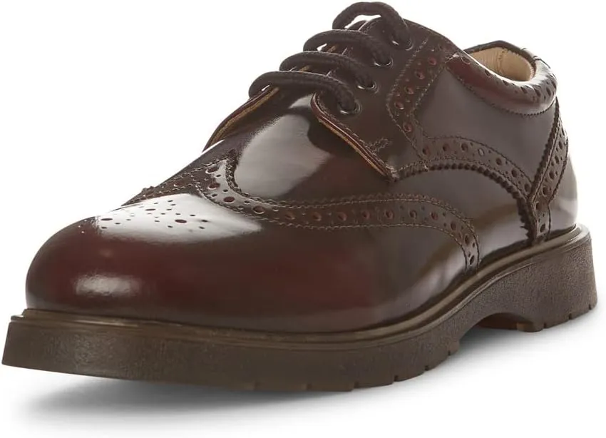 Grafters Mens Brogue Shoes Burgundy Size US 10