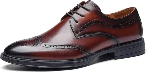 HASMI 2022 Spring and Autumn Brogue Carved Men's Leather Shoes Business British Style Shoes Casual Men's Leather Shoes