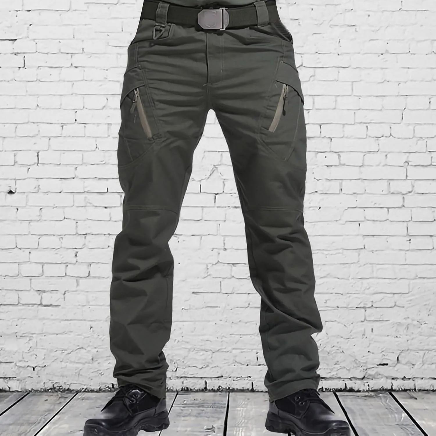 Men's Cargo Pants Relaxed Fit Water-Proof Outdoor Hiking Tactical Pants Stretchy Straight Fit Combat Pants Workwear