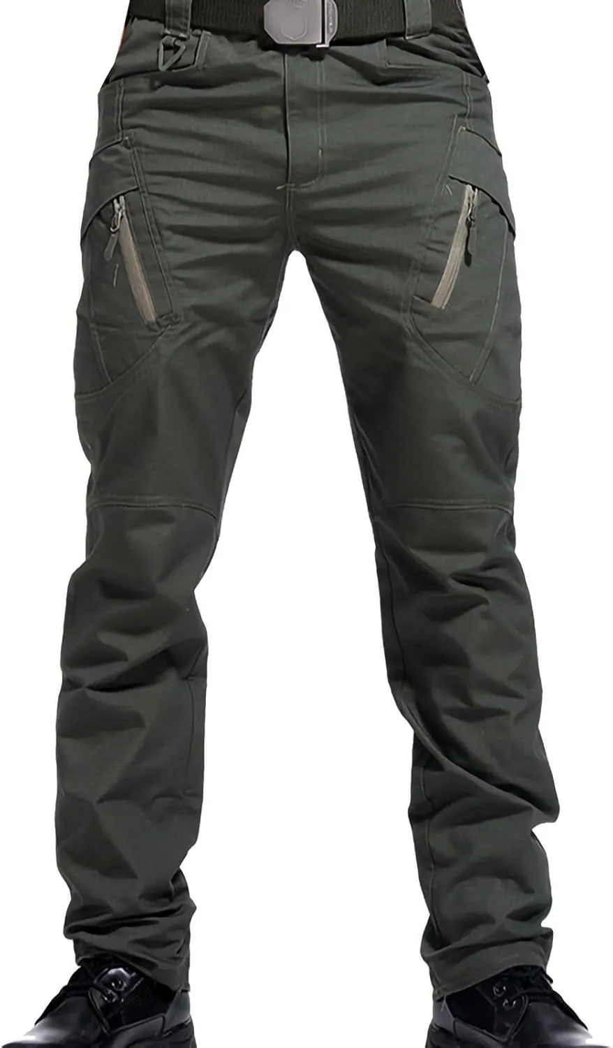 Men's Cargo Pants Relaxed Fit Water-Proof Outdoor Hiking Tactical Pants Stretchy Straight Fit Combat Pants Workwear