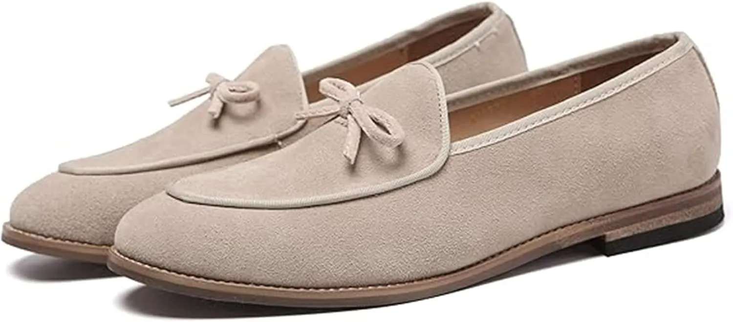 Men's Casual Bow Slip-On Driving Penny Loafers