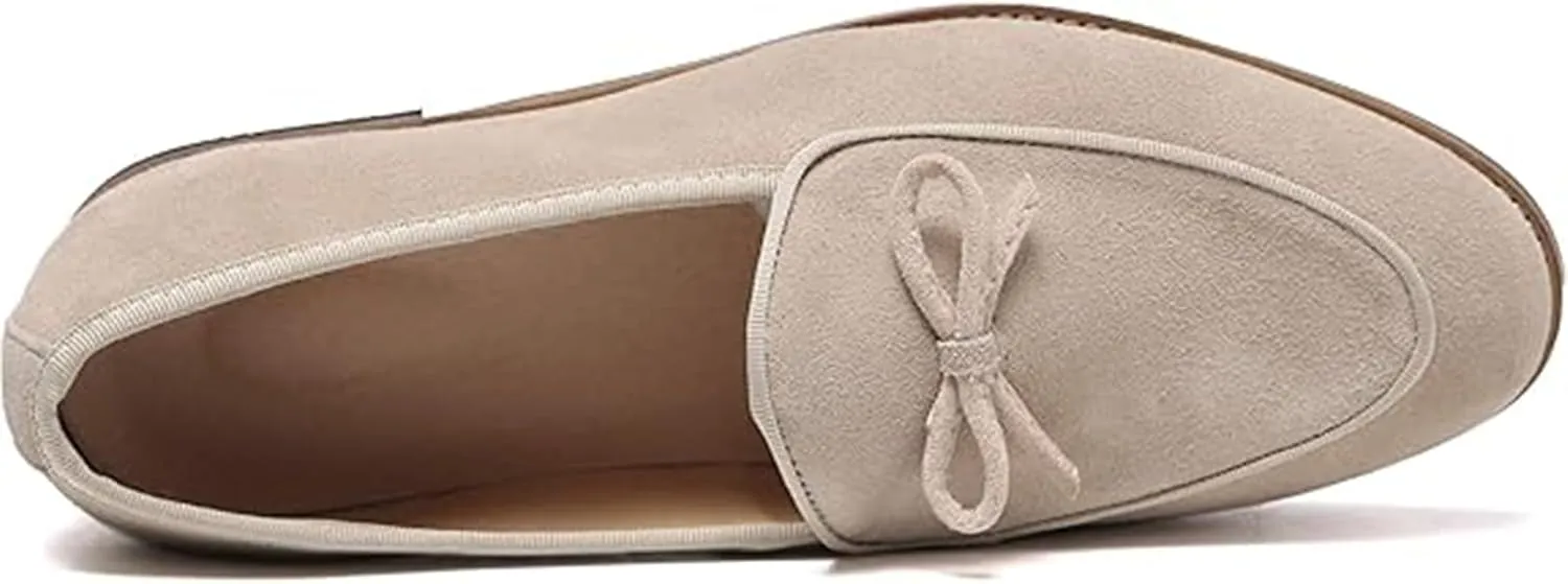 Men's Casual Bow Slip-On Driving Penny Loafers