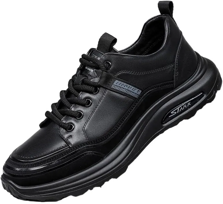 Men's Classic Lace-up Formal Oxfords Retro Dress Oxford Breathable Comfy Non Slip Rubber Sole Leather Brogue Shoes