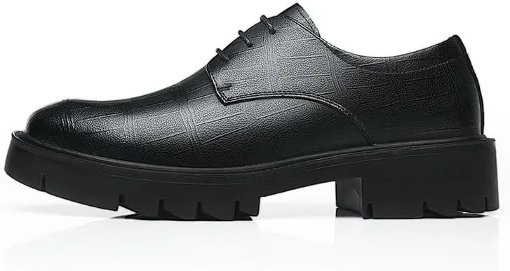 Men's Classic Leather Dress Shoes Men Formal Business Oxford Derby Shoes Wingtip Retro Brogue Shoes for Men(7)
