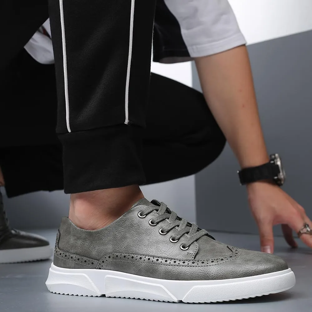 Men's Dress Sneakers Oxfords Casual Wingtip Brogue Shoes