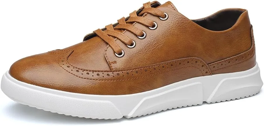Men's Dress Sneakers Oxfords Casual Wingtip Brogue Shoes