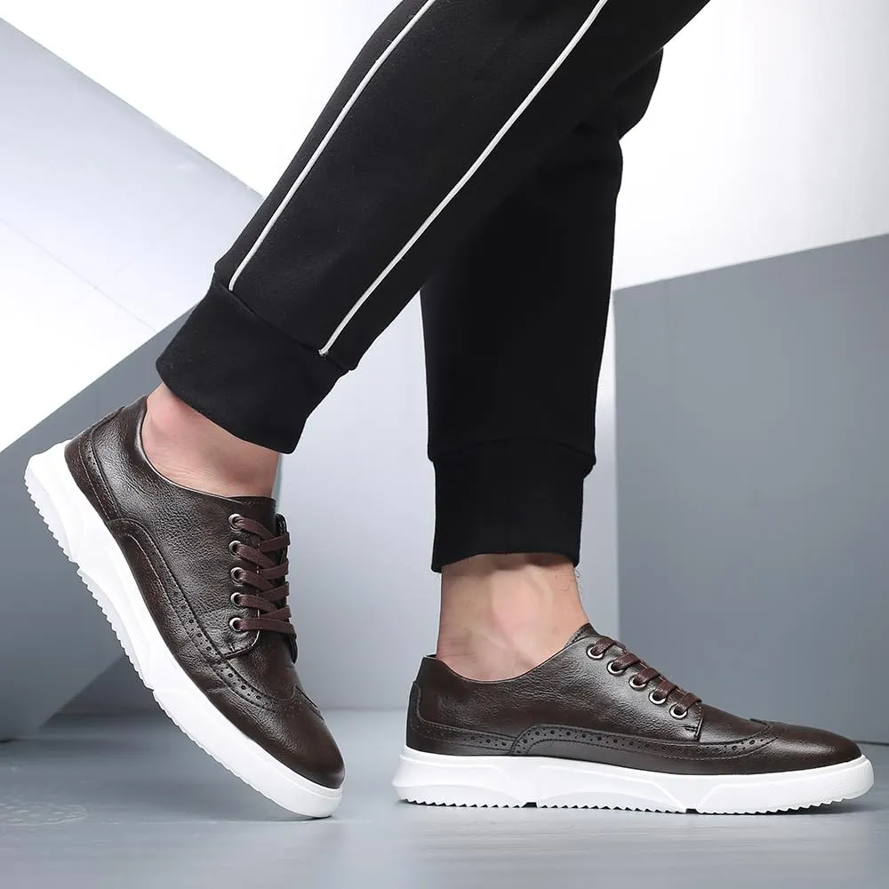 Men's Dress Sneakers Oxfords Casual Wingtip Brogue Shoes