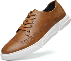Men's Dress Sneakers Oxfords Casual Wingtip Brogue Shoes