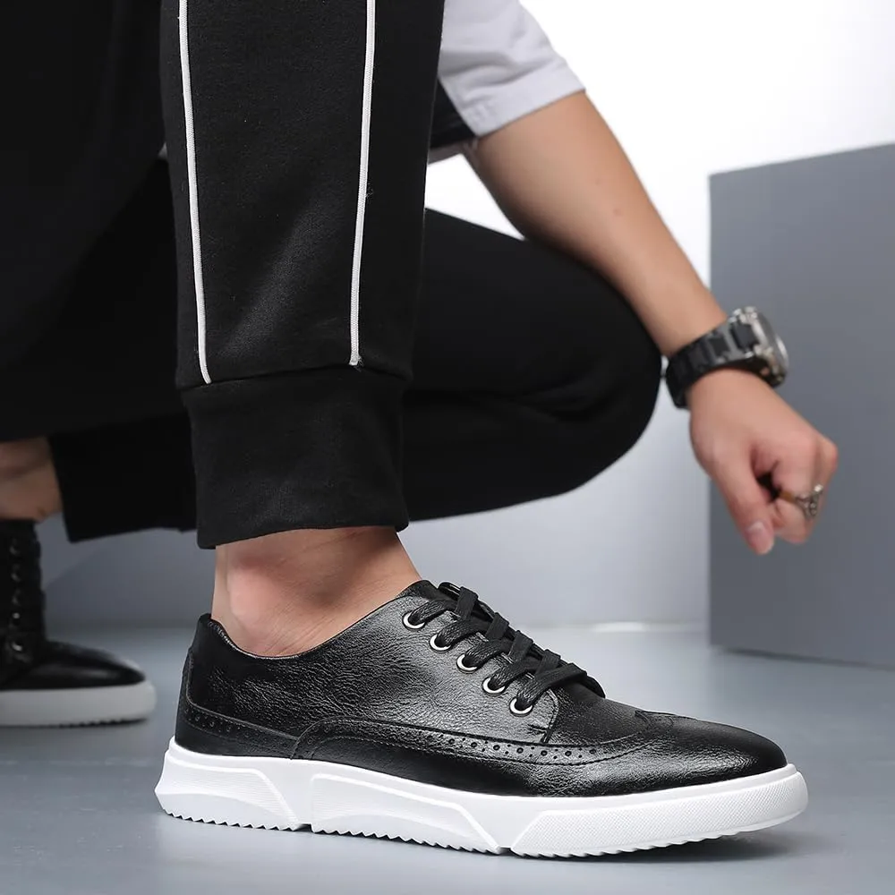 Men's Dress Sneakers Oxfords Casual Wingtip Brogue Shoes