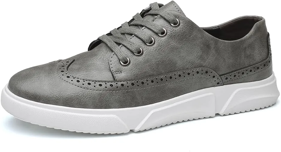 Men's Dress Sneakers Oxfords Casual Wingtip Brogue Shoes