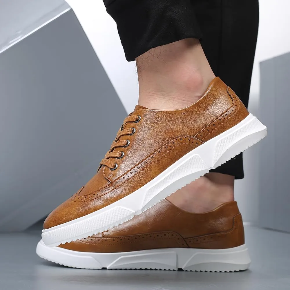 Men's Dress Sneakers Oxfords Casual Wingtip Brogue Shoes