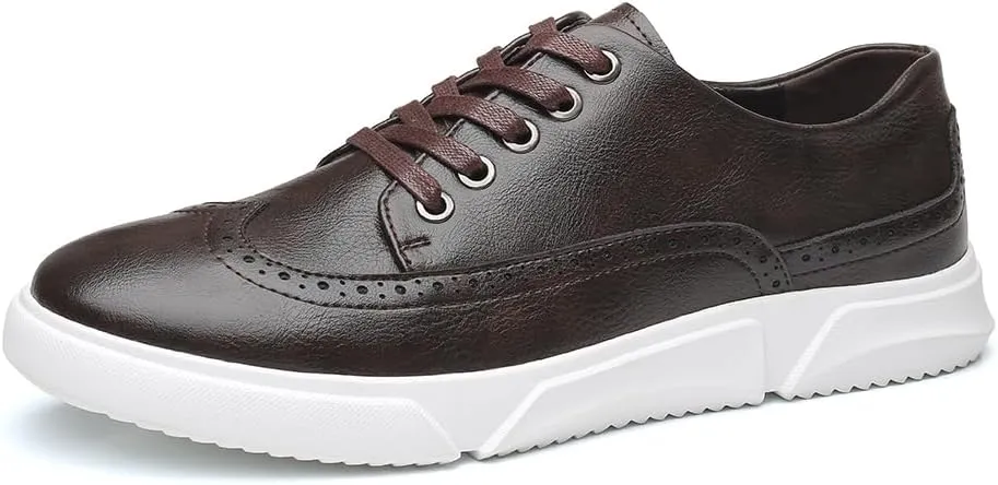 Men's Dress Sneakers Oxfords Casual Wingtip Brogue Shoes