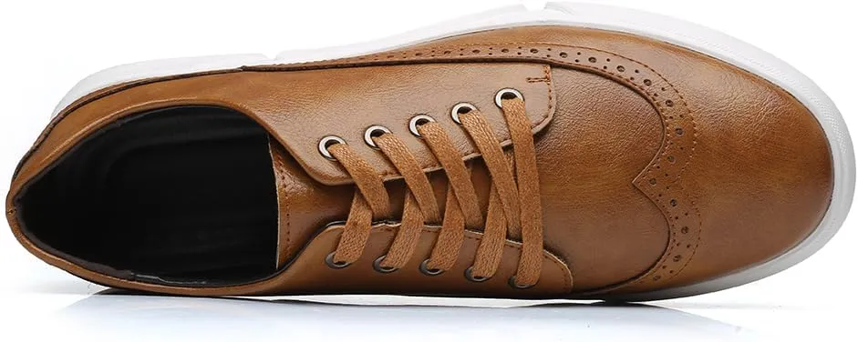 Men's Dress Sneakers Oxfords Casual Wingtip Brogue Shoes