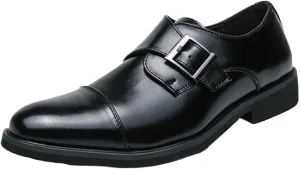 Men's Leather Dress Shoes, Stylish Lace-Up Brogue Shoes for Men, Business Casual Shoes, Formal Office, Party & Wedding Footwear, Classic Men's Lace-Up Brogue Shoes for All Occasions
