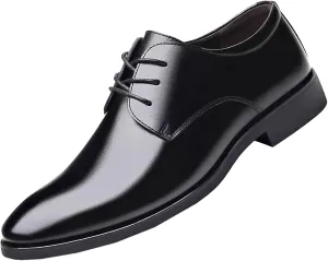 Men's Oxfords Fashion Leather Lace Up Comfortable Cushioned Formal Classic Dress Business Brogue Shoes