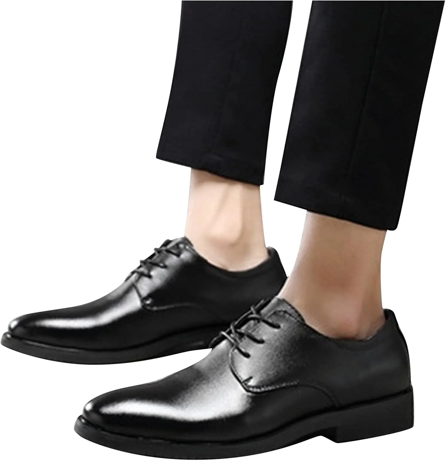 Men's Oxfords Fashion Leather Lace Up Comfortable Cushioned Formal Classic Dress Business Brogue Shoes