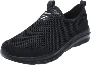 Mens Slip On Walking Shoes Lightweight Breathable Non Slip Running Shoes Comfortable Fashion Sneakers for Men