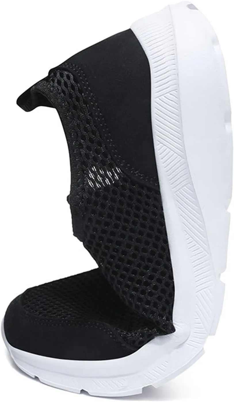 Mens Slip On Walking Shoes Lightweight Breathable Non Slip Running Shoes Comfortable Fashion Sneakers for Men