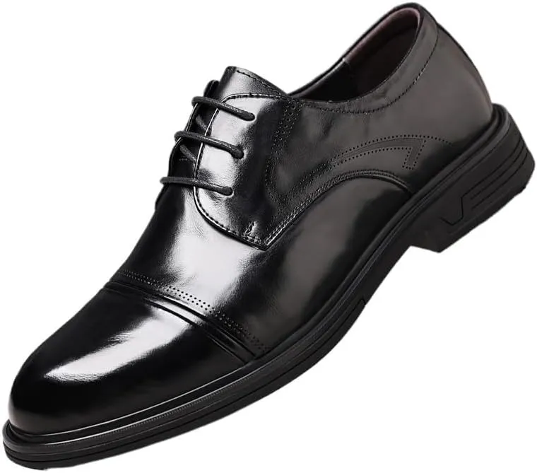 Men's Tuxedo Dress Shoes Business Wingtip Casual Walking Shoes Brogue Shoes Business Walking Shoes Oxfords(Black,10)
