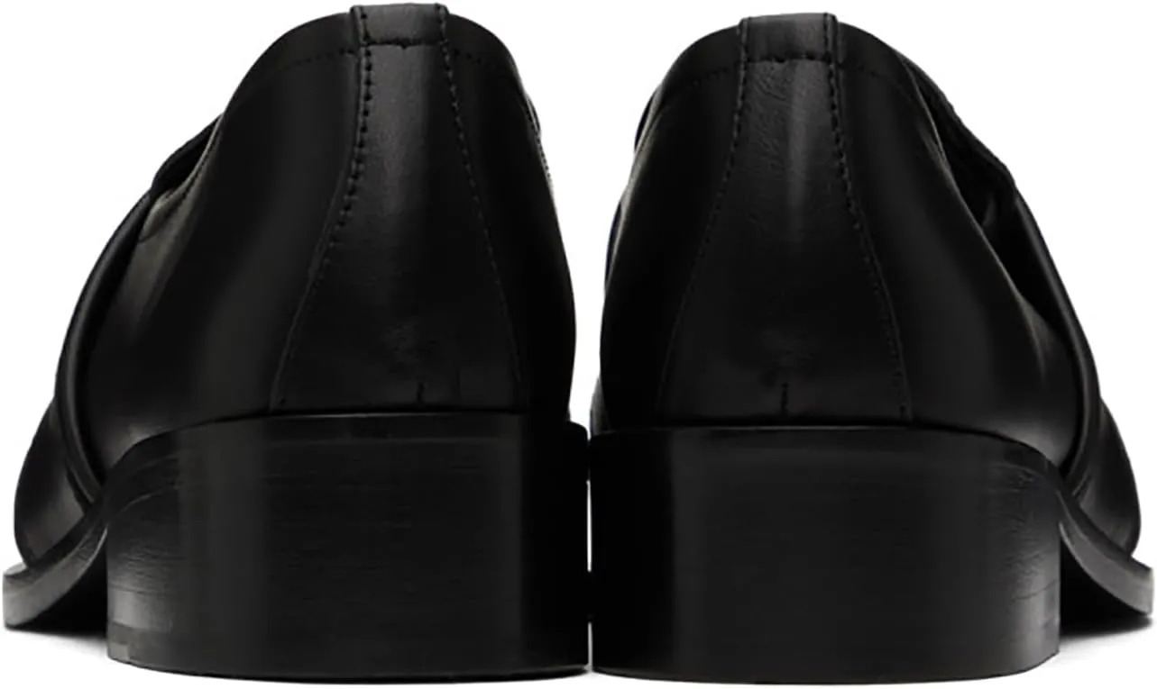 MOOMMO Women Low Chunky Heel Loafer Shoes Matte Square Toe Loafer Pumps Slip On Block Heel Dress Loafers Office Ladies Comfort Penny Loafer Walking Basic Classic Casual 4-11 M US