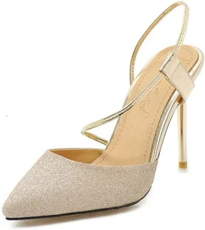 MRKEWUNEY Womens Ankle Strap Stiletto Heels Sandals