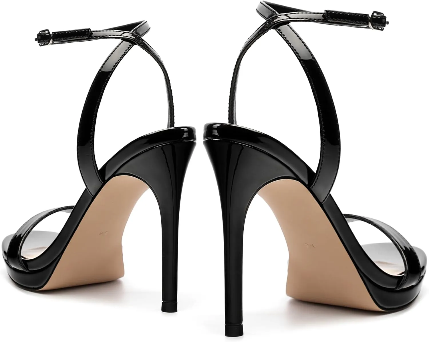 Platform Stiletto High Heels for Women, Open Toe Ankle Strap Sexy Heeled Sandals for Wedding Party Dress