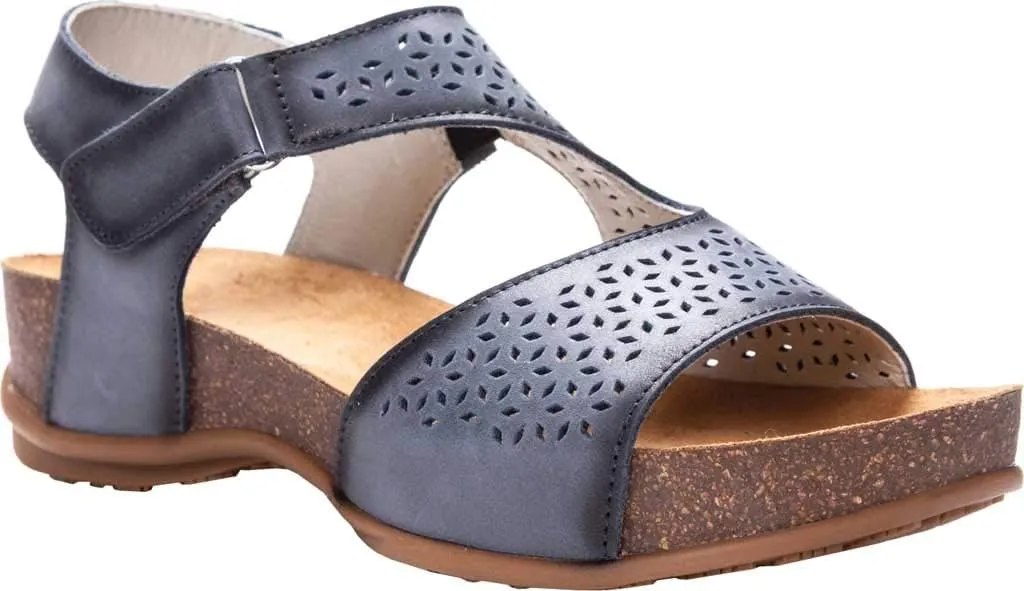 Propt Women's Propt Phoebe Perforated Wedge StrappySandal