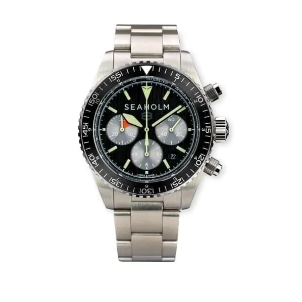 Seaholm Flats Chronograph Watch Black Dial at Regard Jewelry in Austin, Texas