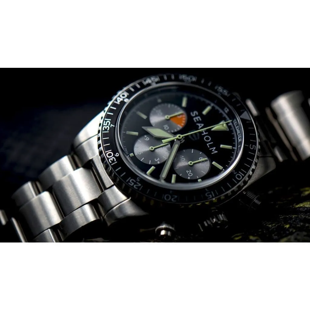 Seaholm Flats Chronograph Watch Black Dial at Regard Jewelry in Austin, Texas