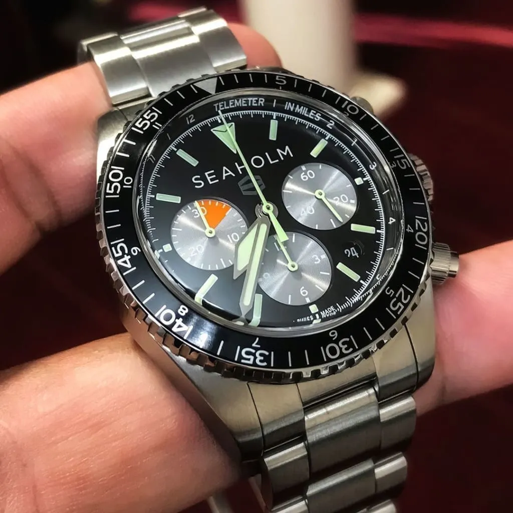 Seaholm Flats Chronograph Watch Black Dial at Regard Jewelry in Austin, Texas