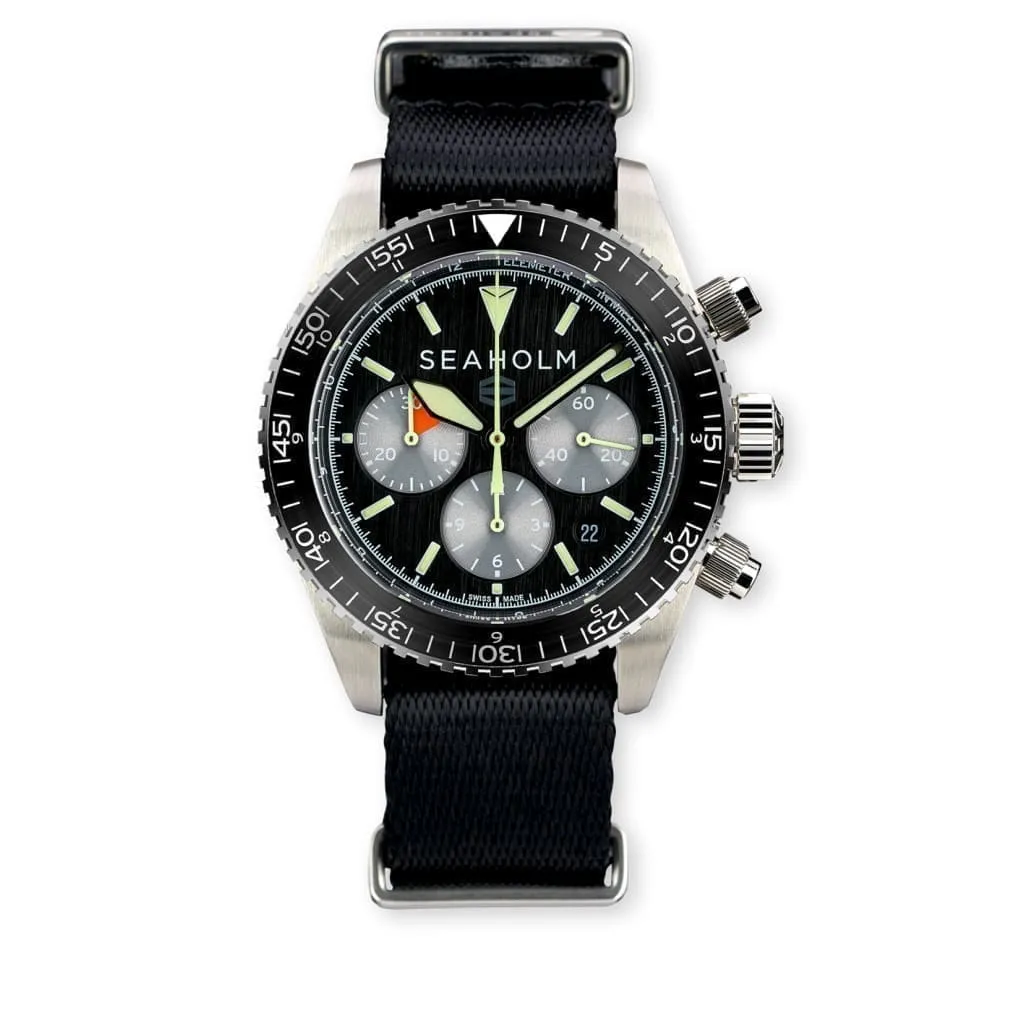 Seaholm Flats Chronograph Watch Black Dial at Regard Jewelry in Austin, Texas