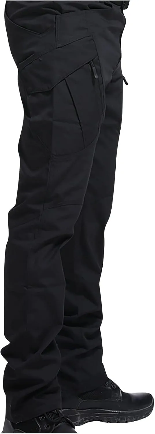 Waterproof Tactical Pants Men's Hiking Cargo Trousers with Pockets Stretch Outdoor Tooling Workwear Combat Trousers