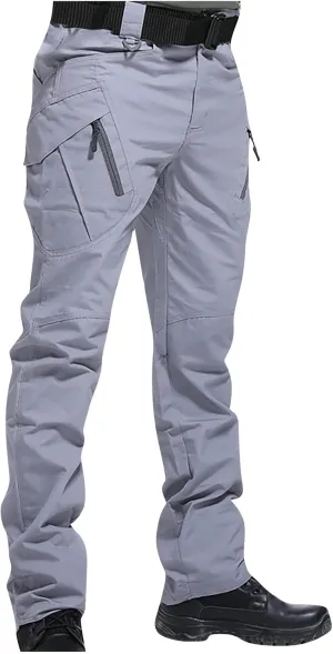 Waterproof Tactical Pants Men's Hiking Cargo Trousers with Pockets Stretch Outdoor Tooling Workwear Combat Trousers