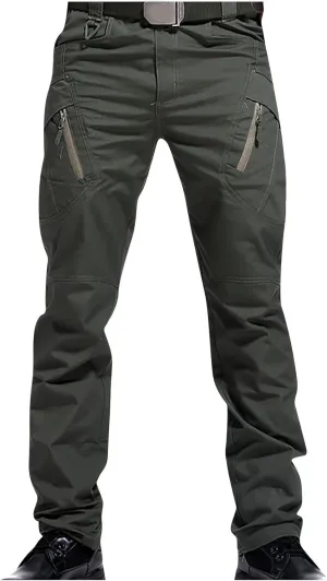 Waterproof Tactical Pants Men's Hiking Cargo Trousers with Pockets Stretch Outdoor Tooling Workwear Combat Trousers