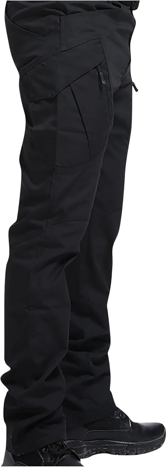 Waterproof Tactical Pants Men's Hiking Cargo Trousers with Pockets Stretch Outdoor Tooling Workwear Combat Trousers