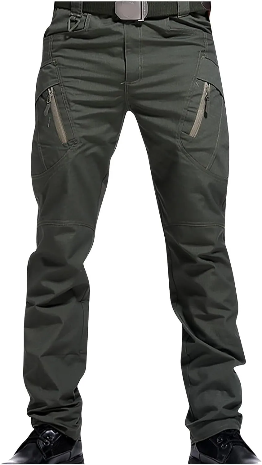 Waterproof Tactical Pants Men's Hiking Cargo Trousers with Pockets Stretch Outdoor Tooling Workwear Combat Trousers