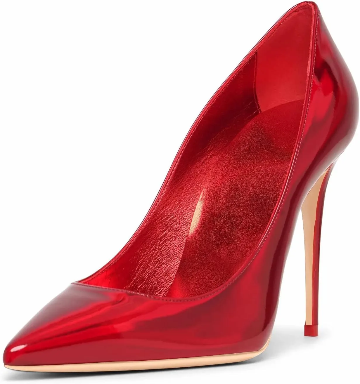 Women Pumps Formal Pointed Toe Patent Leather Classic High Heel Sexy Stilettos Slip On Office Party Evening Dress Shoes