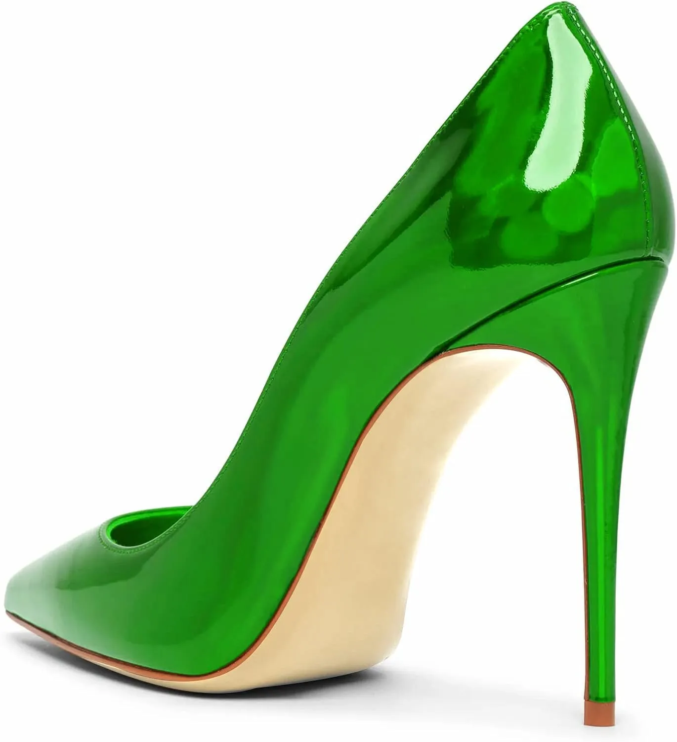 Women Pumps Formal Pointed Toe Patent Leather Classic High Heel Sexy Stilettos Slip On Office Party Evening Dress Shoes