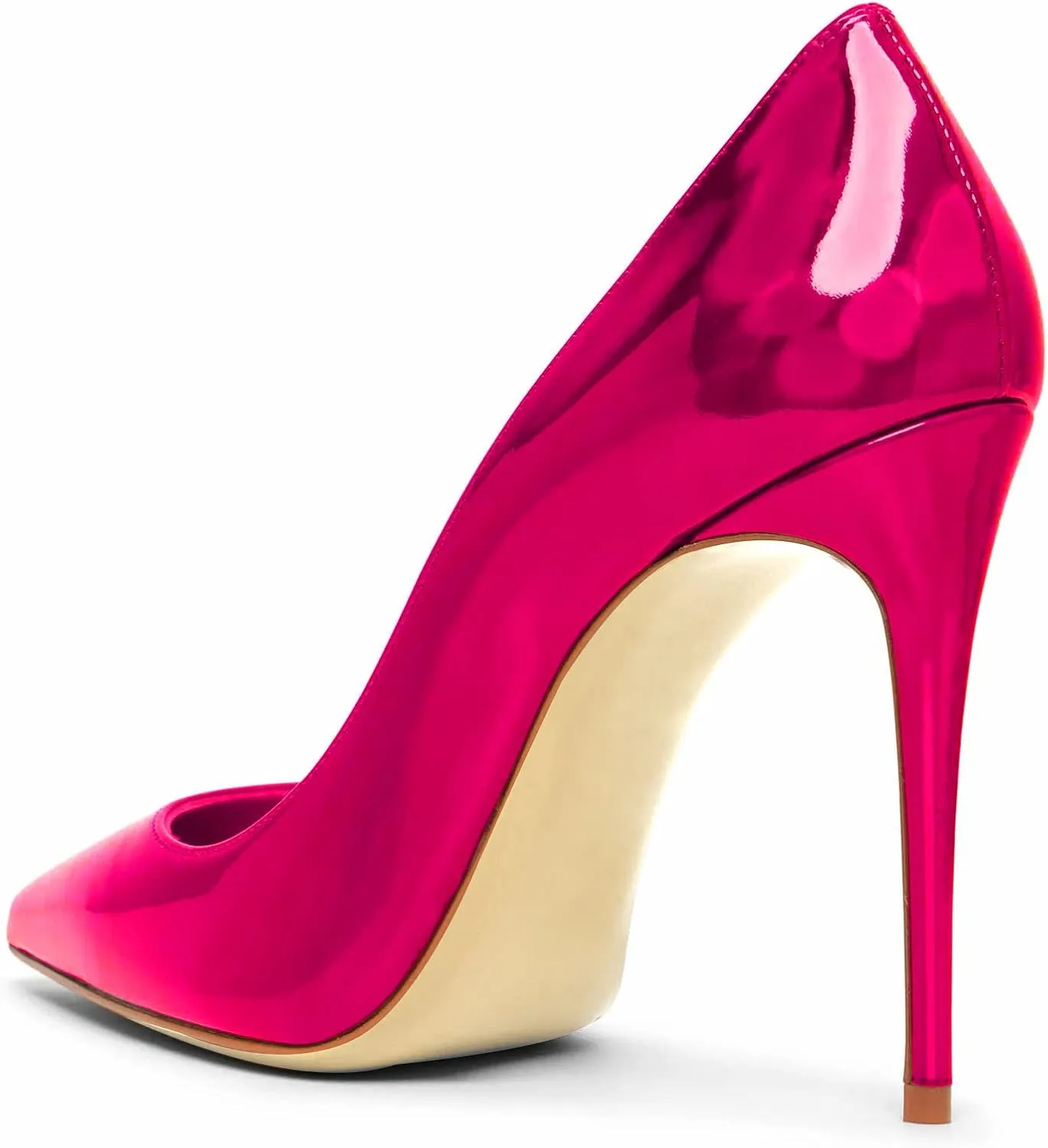 Women Pumps Formal Pointed Toe Patent Leather Classic High Heel Sexy Stilettos Slip On Office Party Evening Dress Shoes