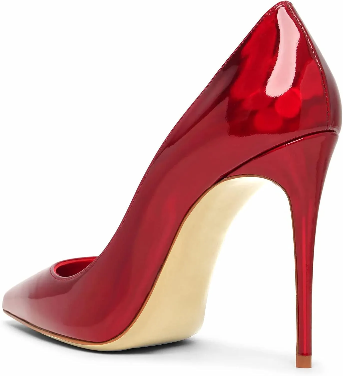 Women Pumps Formal Pointed Toe Patent Leather Classic High Heel Sexy Stilettos Slip On Office Party Evening Dress Shoes