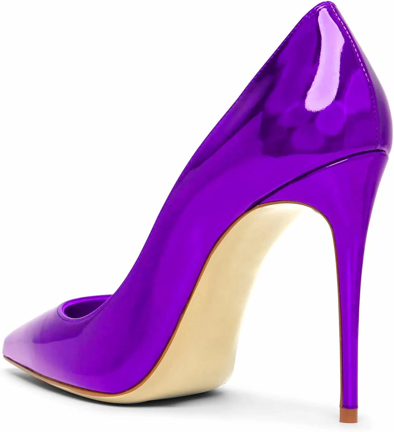 Women Pumps Formal Pointed Toe Patent Leather Classic High Heel Sexy Stilettos Slip On Office Party Evening Dress Shoes