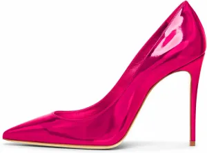 Women Pumps Formal Pointed Toe Patent Leather Classic High Heel Sexy Stilettos Slip On Office Party Evening Dress Shoes