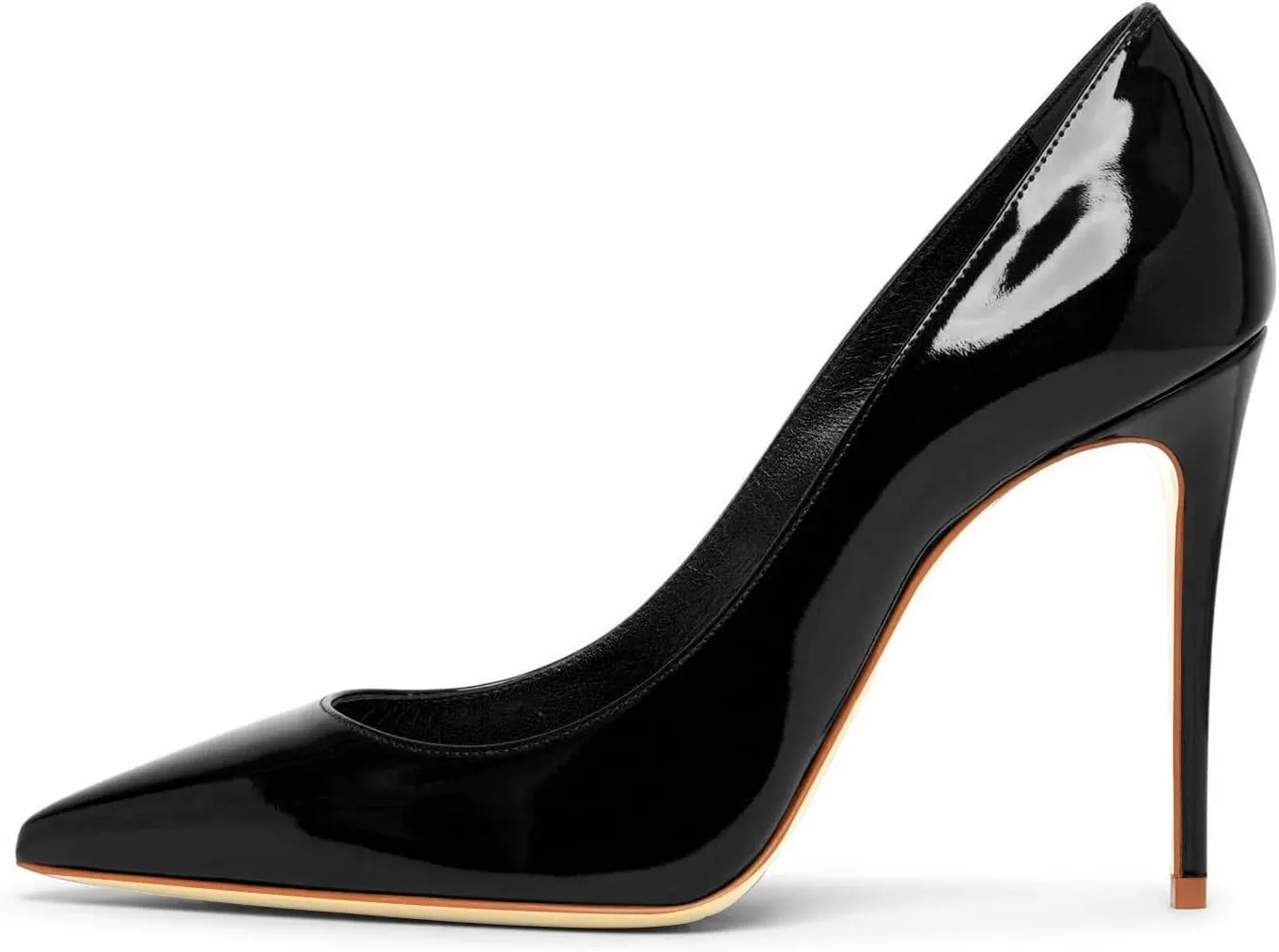 Women Pumps Formal Pointed Toe Patent Leather Classic High Heel Sexy Stilettos Slip On Office Party Evening Dress Shoes
