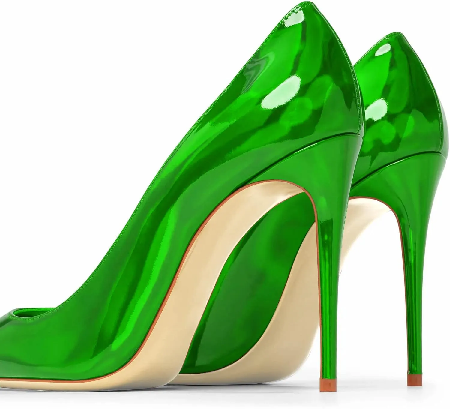 Women Pumps Formal Pointed Toe Patent Leather Classic High Heel Sexy Stilettos Slip On Office Party Evening Dress Shoes