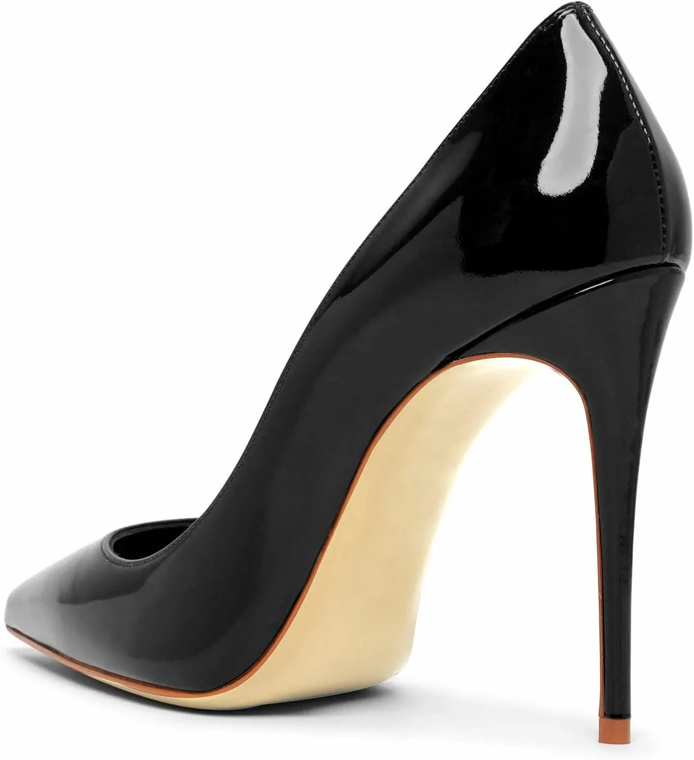 Women Pumps Formal Pointed Toe Patent Leather Classic High Heel Sexy Stilettos Slip On Office Party Evening Dress Shoes