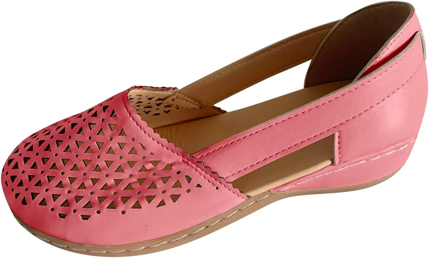 Women's Comfort Walking Boat Shoe Lightweight & Flexible All Season Shoes Cute Loafer Slip on Walking Driving Shoes